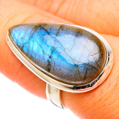 Labradorite Rings handcrafted by Ana Silver Co - RING117731