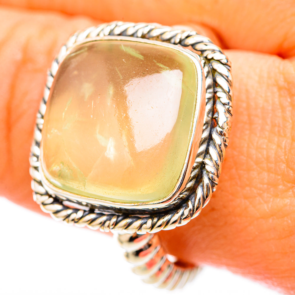 Prehnite Rings handcrafted by Ana Silver Co - RING117734