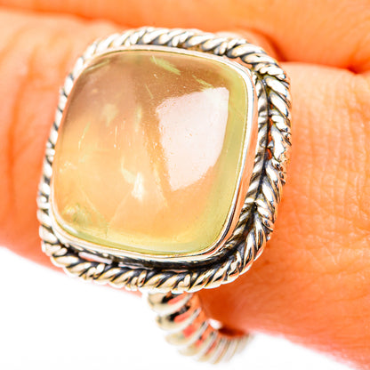 Prehnite Rings handcrafted by Ana Silver Co - RING117734