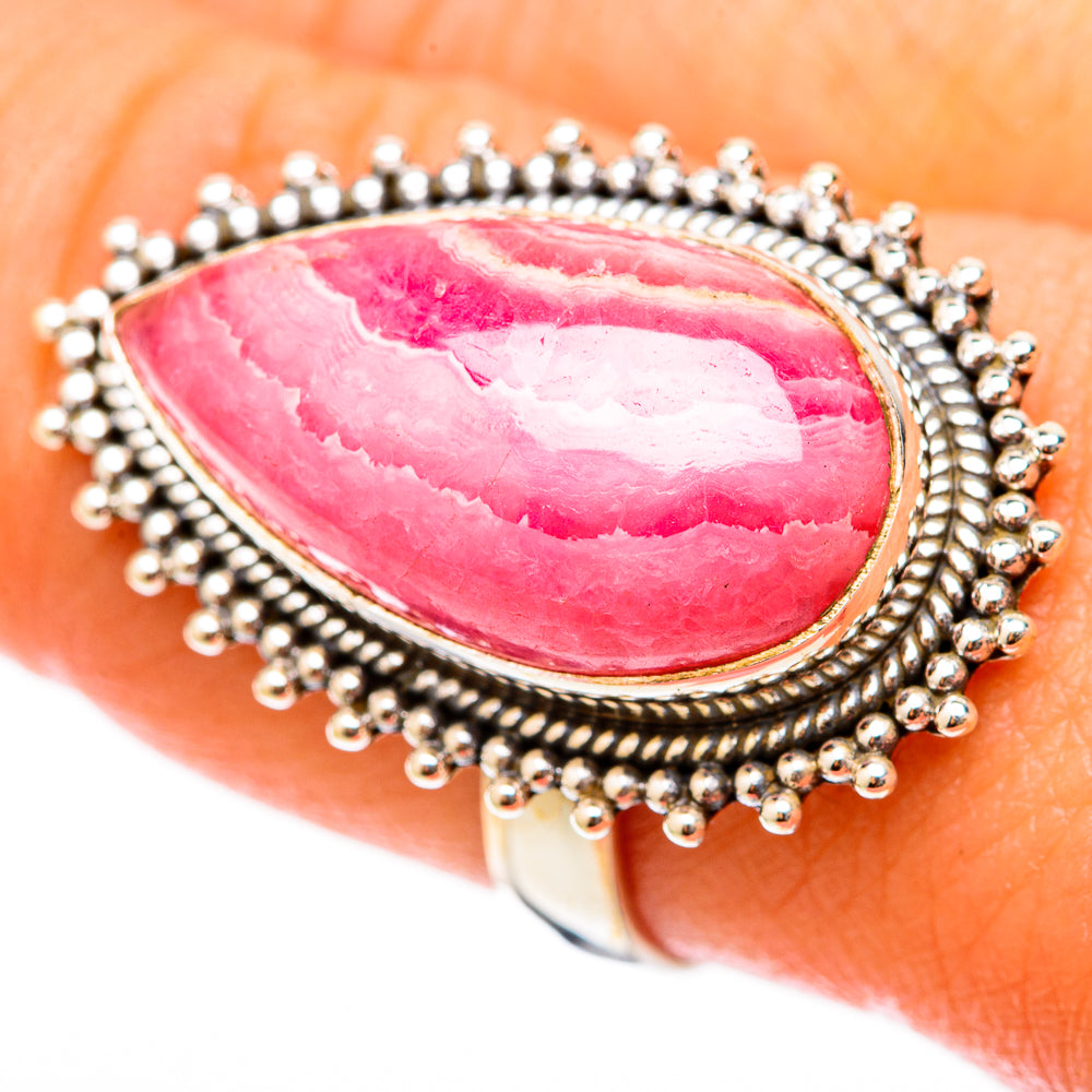 Rhodochrosite Rings handcrafted by Ana Silver Co - RING117739