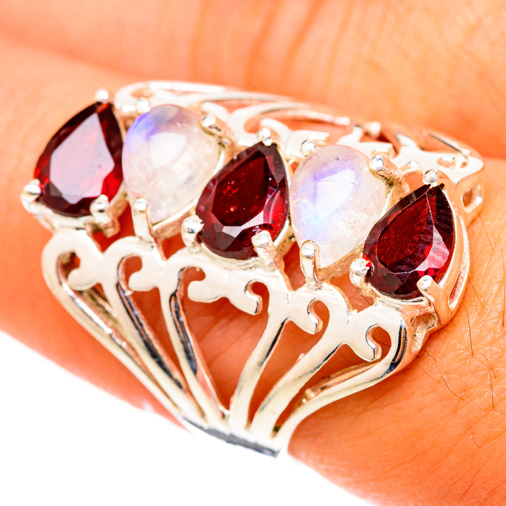 Garnet Rings handcrafted by Ana Silver Co - RING117741