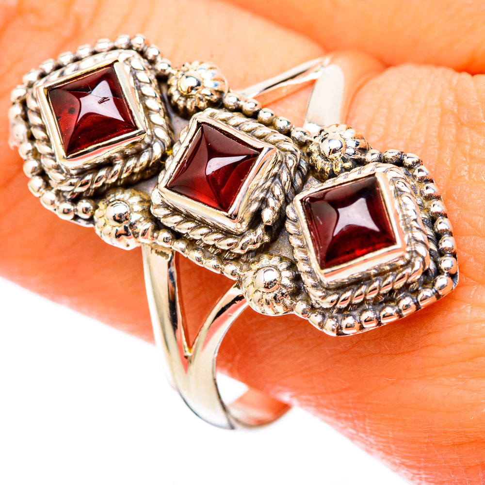 Garnet Rings handcrafted by Ana Silver Co - RING117742