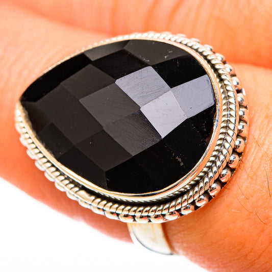 Black Onyx Rings handcrafted by Ana Silver Co - RING117748