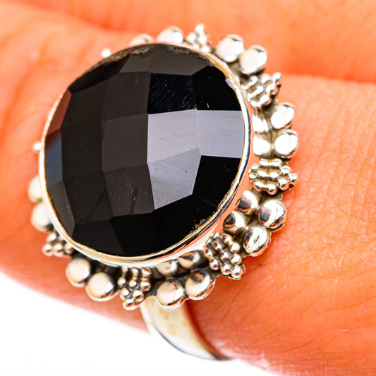 Black Onyx Rings handcrafted by Ana Silver Co - RING117749