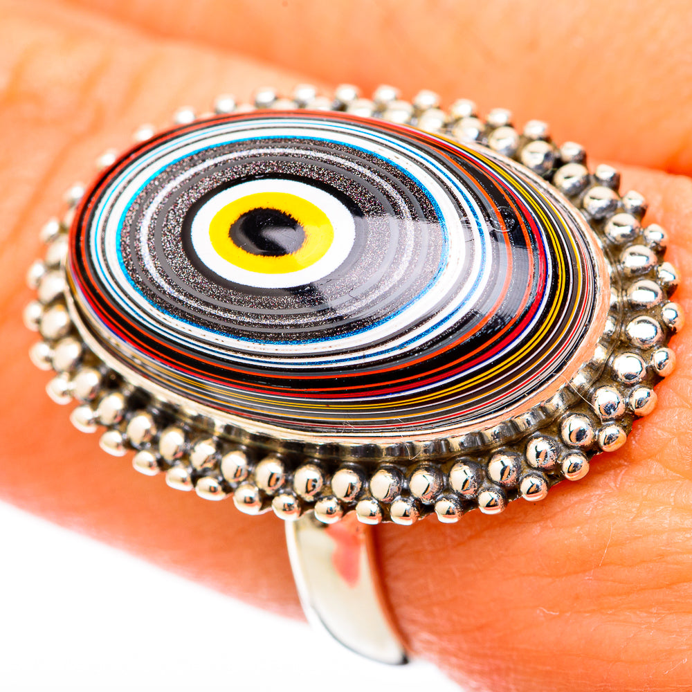 Fordite Rings handcrafted by Ana Silver Co - RING117755