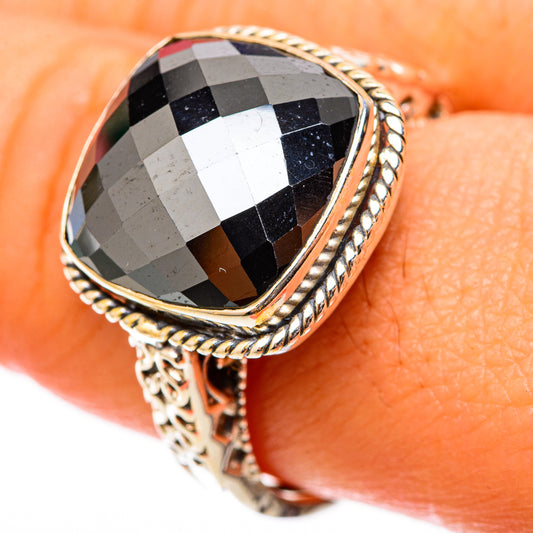Hematite Rings handcrafted by Ana Silver Co - RING117758