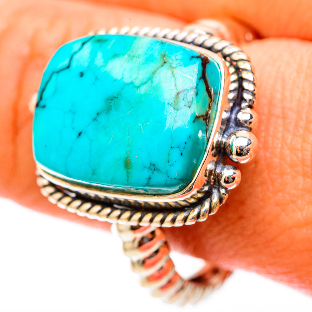 Turquoise Rings handcrafted by Ana Silver Co - RING117762