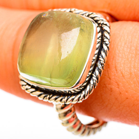 Prehnite Rings handcrafted by Ana Silver Co - RING117765