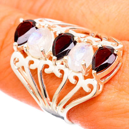 Garnet Rings handcrafted by Ana Silver Co - RING117771