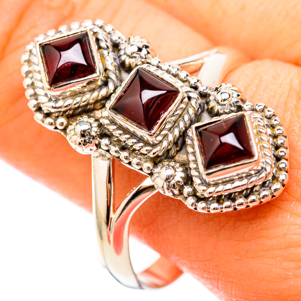 Garnet Rings handcrafted by Ana Silver Co - RING117772