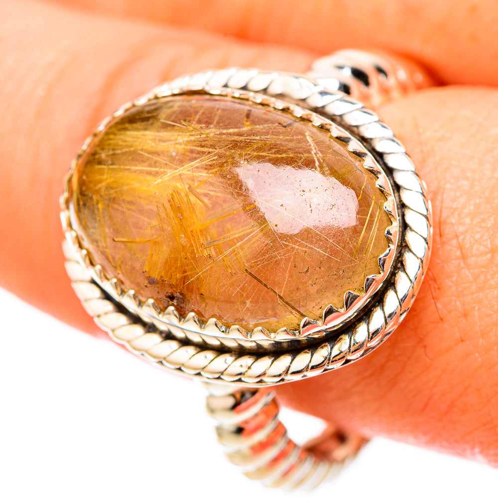 Rutilated Quartz Rings handcrafted by Ana Silver Co - RING117776