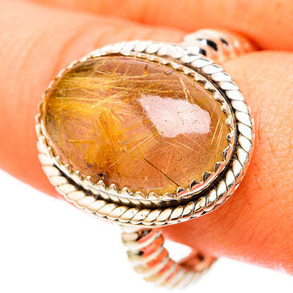 Rutilated Quartz Rings handcrafted by Ana Silver Co - RING117776