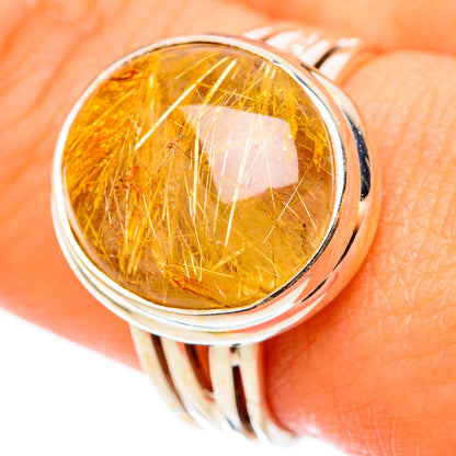 Rutilated Quartz Rings handcrafted by Ana Silver Co - RING117777