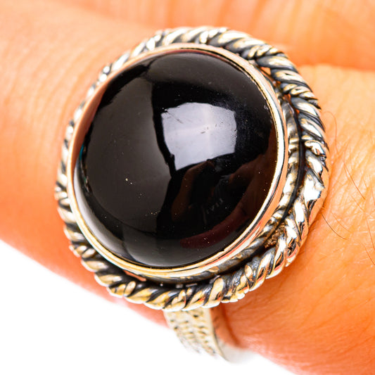 Black Onyx Rings handcrafted by Ana Silver Co - RING117779