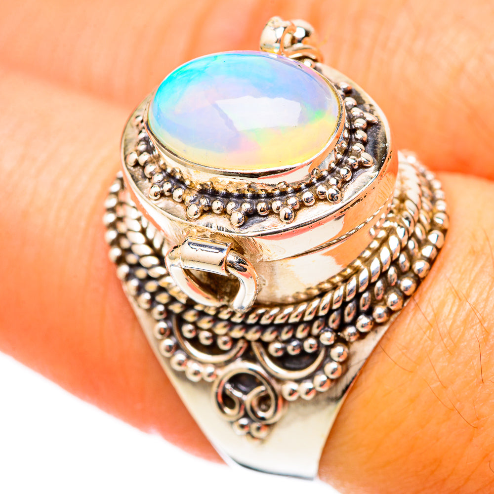 Ethiopian Opal Rings handcrafted by Ana Silver Co - RING117785