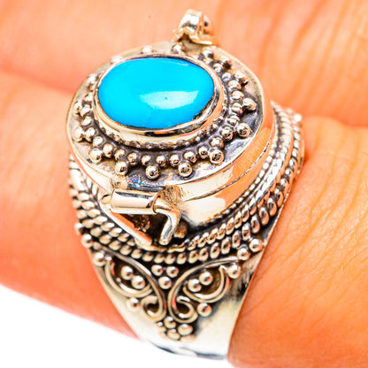 Sleeping Beauty Turquoise Rings handcrafted by Ana Silver Co - RING117792