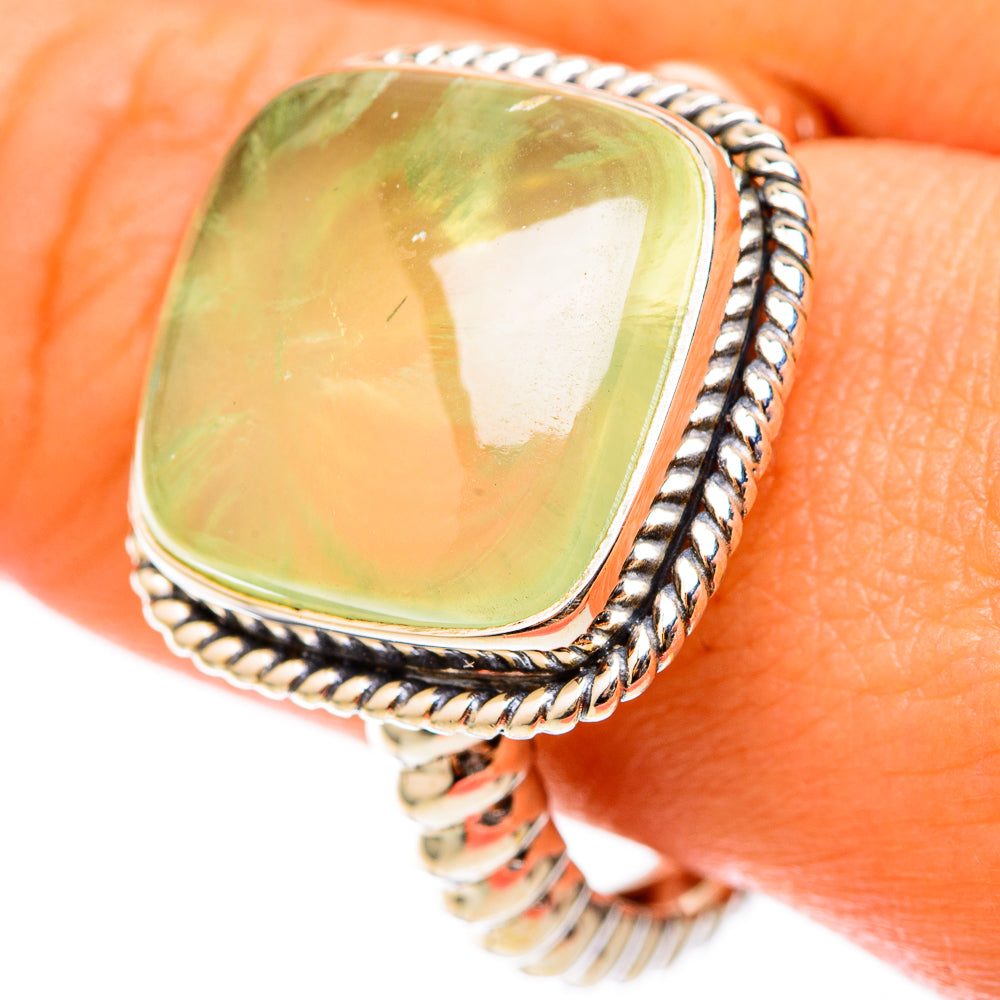 Prehnite Rings handcrafted by Ana Silver Co - RING117795