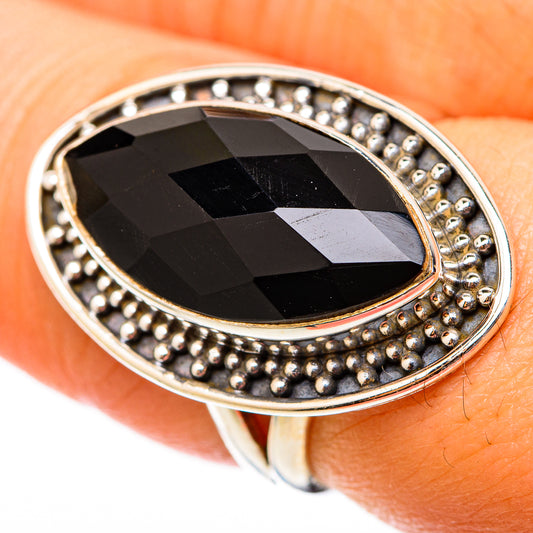 Black Onyx Rings handcrafted by Ana Silver Co - RING117807