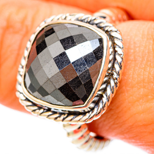 Hematite Rings handcrafted by Ana Silver Co - RING117817
