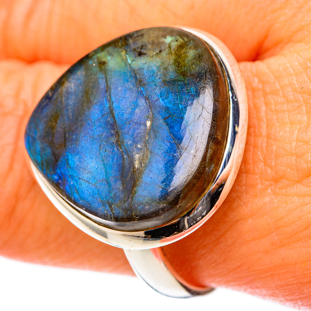 Labradorite Rings handcrafted by Ana Silver Co - RING117822