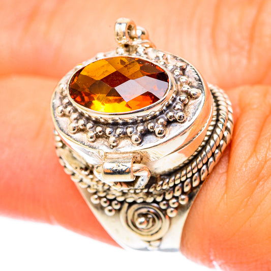 Mandarin Citrine Rings handcrafted by Ana Silver Co - RING117826