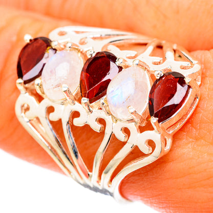 Garnet Rings handcrafted by Ana Silver Co - RING117830