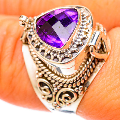 Amethyst Rings handcrafted by Ana Silver Co - RING117833