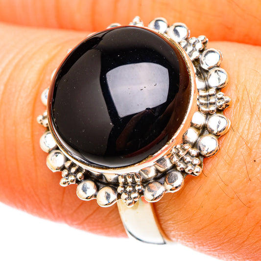 Black Onyx Rings handcrafted by Ana Silver Co - RING117836
