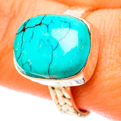 Tibetan Turquoise Rings handcrafted by Ana Silver Co - RING117845