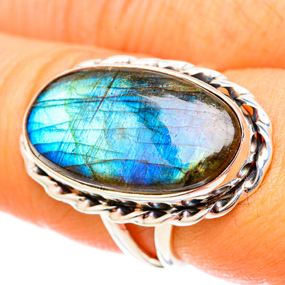 Labradorite Rings handcrafted by Ana Silver Co - RING117846