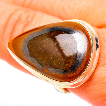 Tiger Iron Rings handcrafted by Ana Silver Co - RING117861