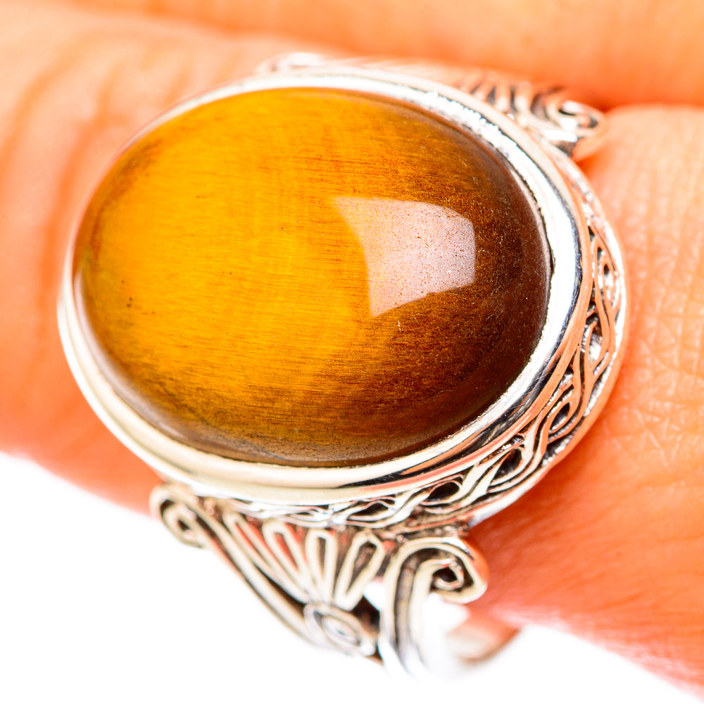 Tiger Eye Rings handcrafted by Ana Silver Co - RING117862