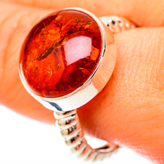 Baltic Amber Rings handcrafted by Ana Silver Co - RING117863