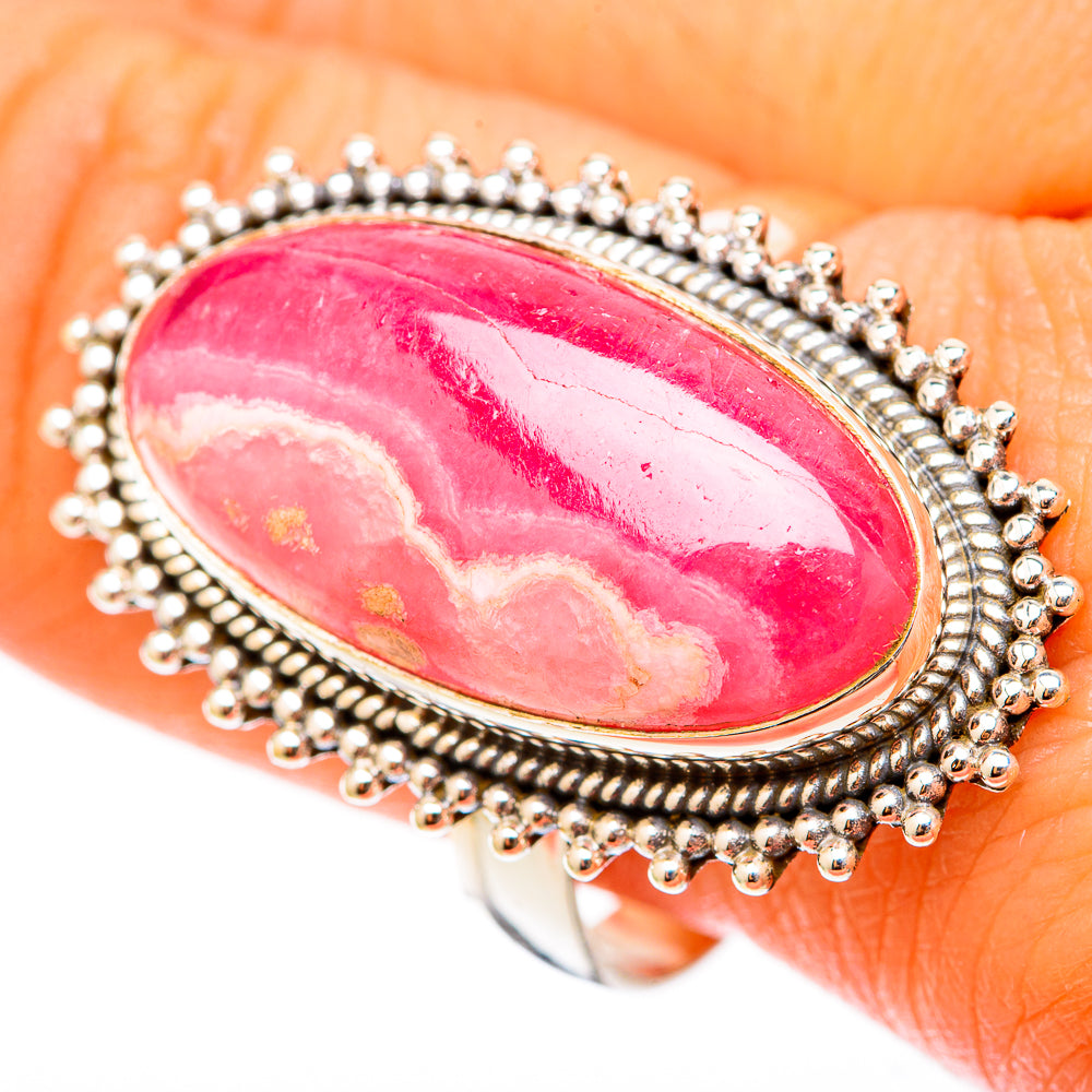 Rhodochrosite Rings handcrafted by Ana Silver Co - RING117865