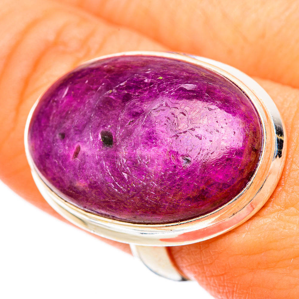 Ruby Fuchsite Rings handcrafted by Ana Silver Co - RING117866