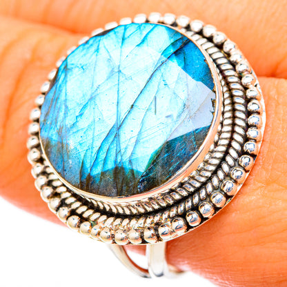 Labradorite Rings handcrafted by Ana Silver Co - RING117879