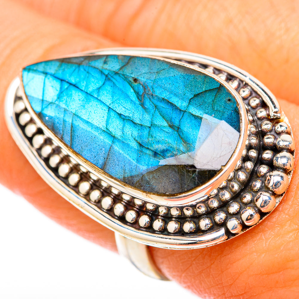 Labradorite Rings handcrafted by Ana Silver Co - RING117888