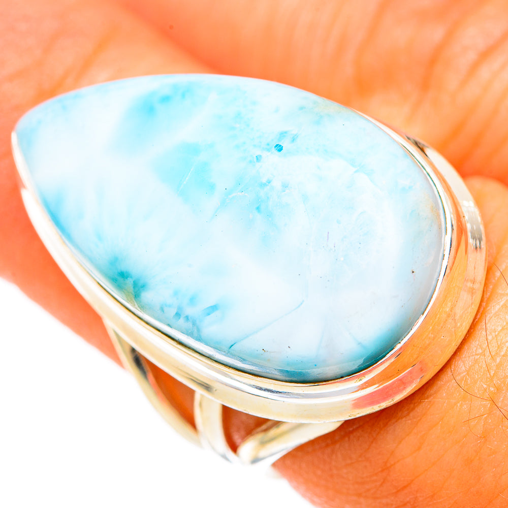 Larimar Rings handcrafted by Ana Silver Co - RING117889