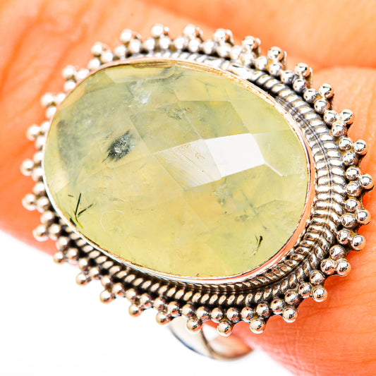 Prehnite Rings handcrafted by Ana Silver Co - RING117890
