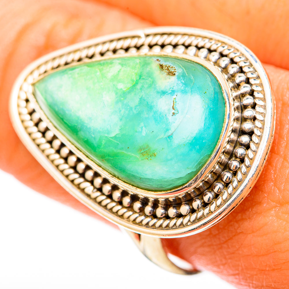 Peruvian Opal Rings handcrafted by Ana Silver Co - RING117891