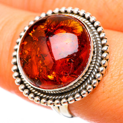 Baltic Amber Rings handcrafted by Ana Silver Co - RING117895