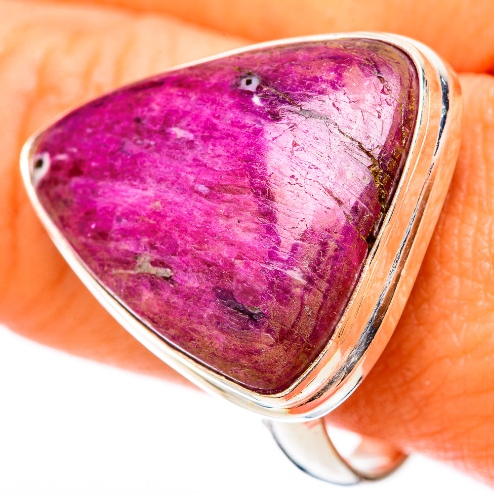 Ruby Fuchsite Rings handcrafted by Ana Silver Co - RING117898