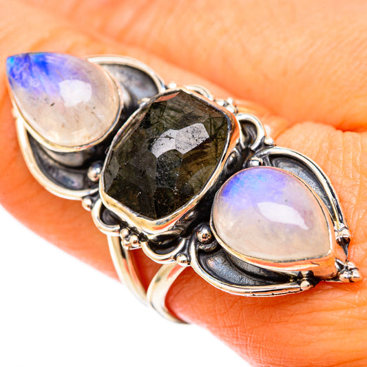 Tourmalinated Quartz Rings handcrafted by Ana Silver Co - RING117901