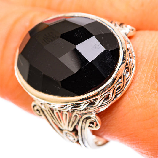 Black Onyx Rings handcrafted by Ana Silver Co - RING117902