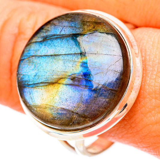 Labradorite Rings handcrafted by Ana Silver Co - RING117910