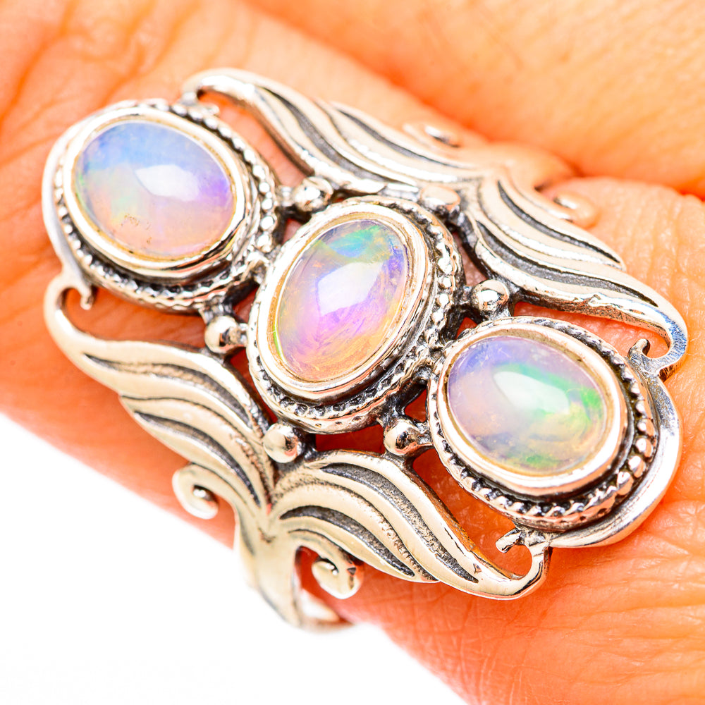Ethiopian Opal Rings handcrafted by Ana Silver Co - RING117912