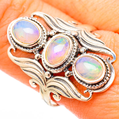 Ethiopian Opal Rings handcrafted by Ana Silver Co - RING117912