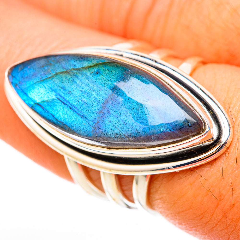 Labradorite Rings handcrafted by Ana Silver Co - RING117914