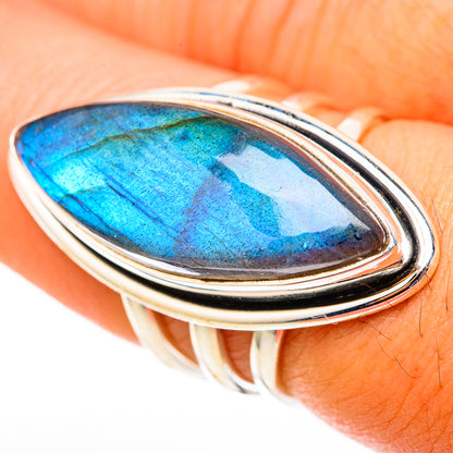Labradorite Rings handcrafted by Ana Silver Co - RING117914