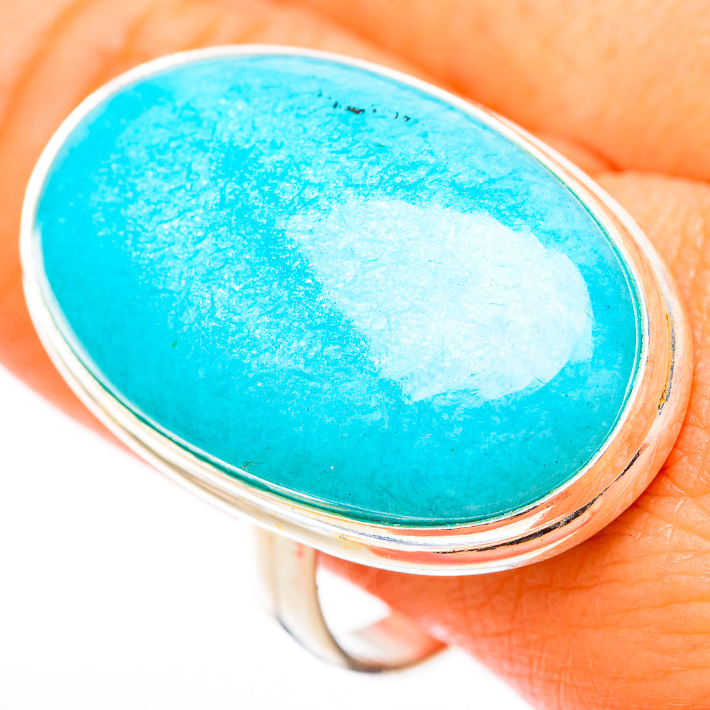 Peruvian Amazonite Rings handcrafted by Ana Silver Co - RING117916